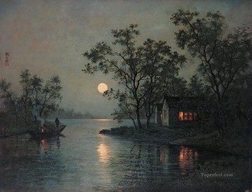 Landscapes from China Painting - Moon River Yan Wenliang Landscapes from China